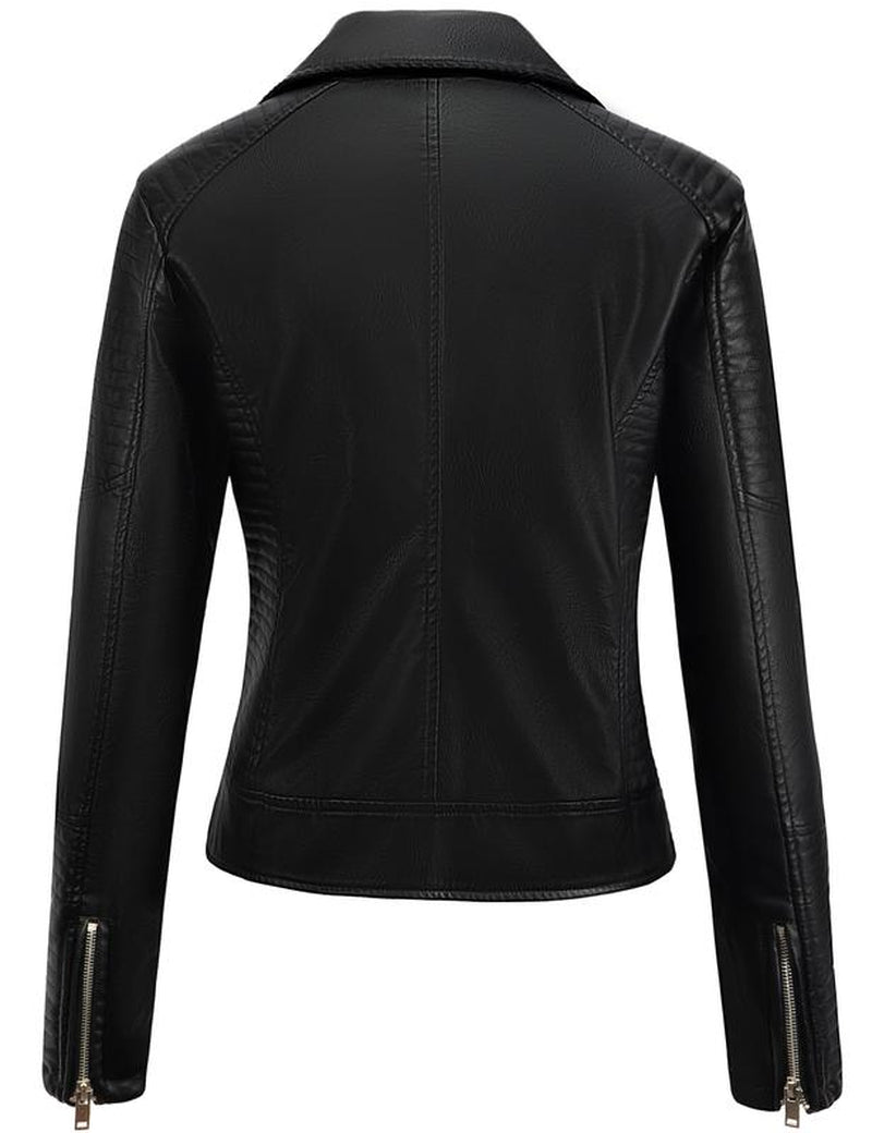 The Ultimate Women'S Faux Leather Jacket for a Bold Look! Grab Yours Today! #Motovibes Coat Outerwear Trendy Womenswear