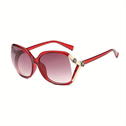 Retro Oversized Square Fashion Glasses Fashion Gradient Shades Big Frame Fashion Glasses for Women, 6.69 * 3.15 * 1.18Inch