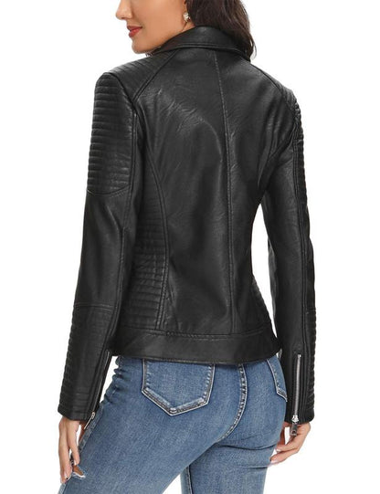 The Ultimate Women'S Faux Leather Jacket for a Bold Look! Grab Yours Today! #Motovibes Coat Outerwear Trendy Womenswear